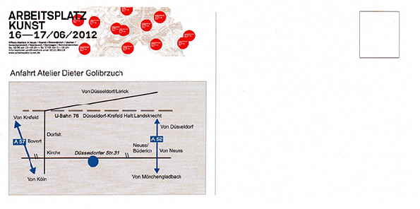 Arbeitsplatz Kunst 2012 Flyer