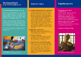 Die Blaue Reiterin und ihr Freundeskreis 2015 Flyer Die Blaue Reiterin und ihr Freundeskreis 2015 Flyer